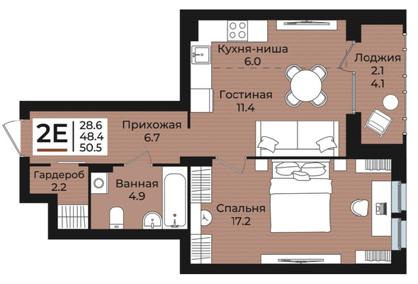 Купить 2-комнатную квартиру